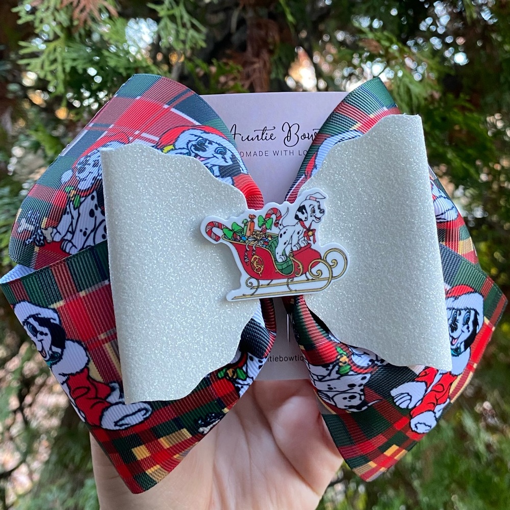 Christmas 101 Dalmatians Inspired Hair Bow